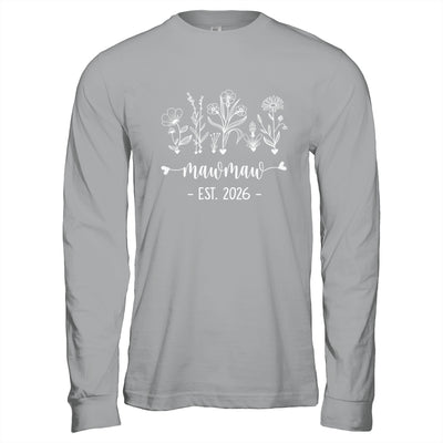 Promoted To Mawmaw 2026 Pregnancy Announcement Floral Shirt & Hoodie | siriusteestore