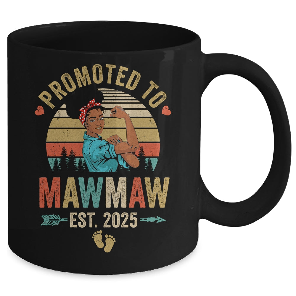 Promoted To Mawmaw Est 2025 Vintage First Time Mawmaw Mug | siriusteestore