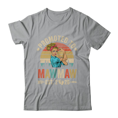 Promoted To Mawmaw Est 2026 Retro First Time Mawmaw Shirt & Tank Top | siriusteestore