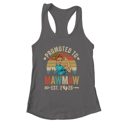 Promoted To Mawmaw Est 2026 Retro First Time Mawmaw Shirt & Tank Top | siriusteestore
