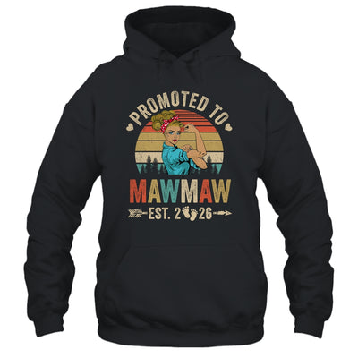 Promoted To Mawmaw Est 2026 Retro First Time Mawmaw Shirt & Tank Top | siriusteestore