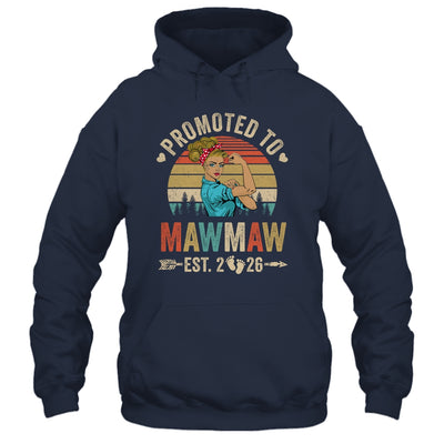 Promoted To Mawmaw Est 2026 Retro First Time Mawmaw Shirt & Tank Top | siriusteestore