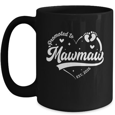 Promoted To Mawmaw Est 2026 Soon To Be New Grandmom Heart Mug | siriusteestore