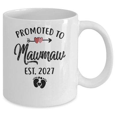 Promoted To Mawmaw Est 2027 First Time Mothers Day Mug | siriusteestore