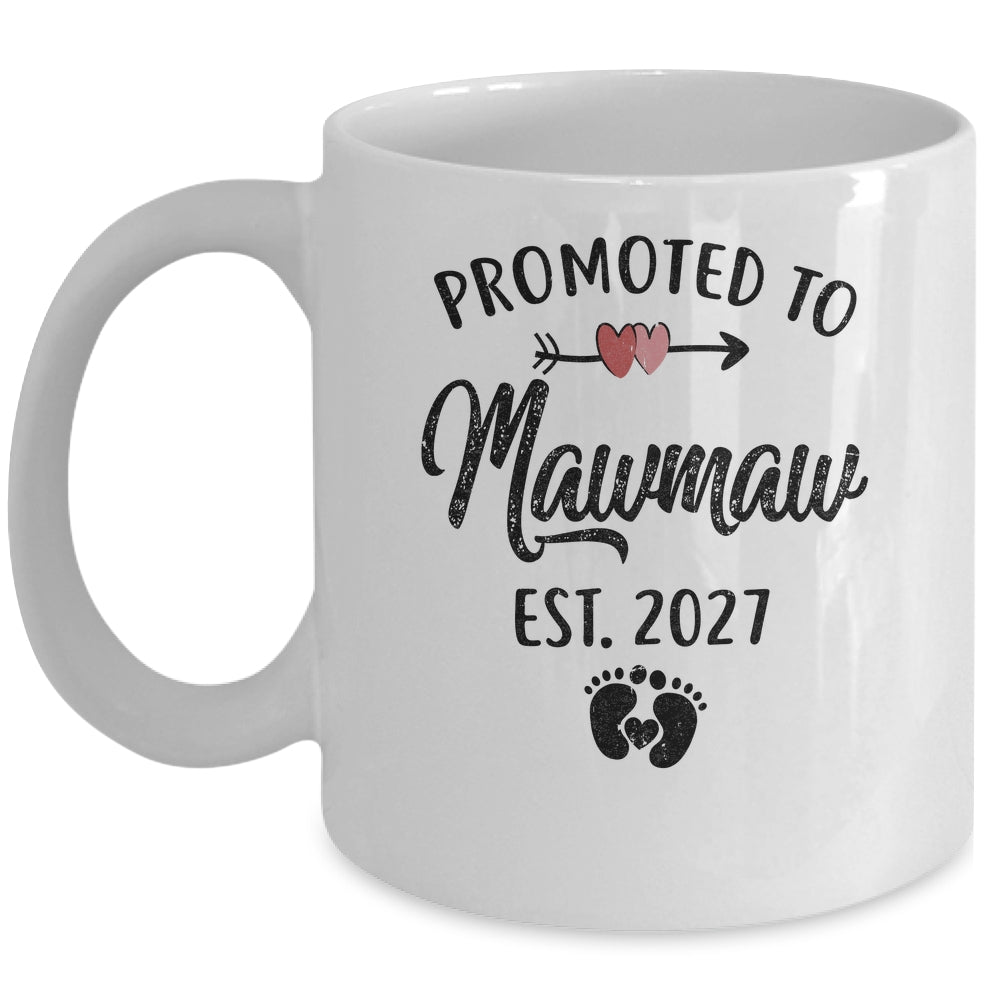 Promoted To Mawmaw Est 2027 First Time Mothers Day Mug | siriusteestore