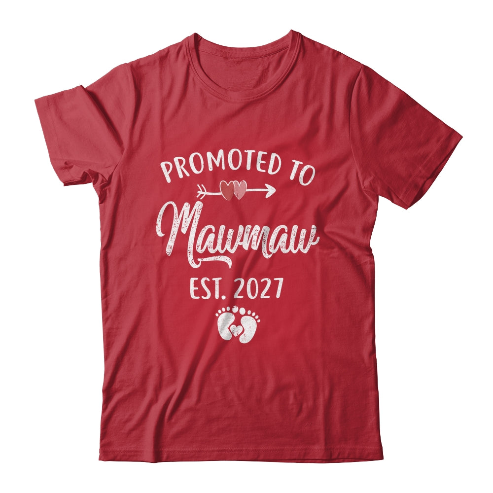 Promoted To Mawmaw Est 2027 Funny First Time Mothers Day Shirt & Hoodie | siriusteestore