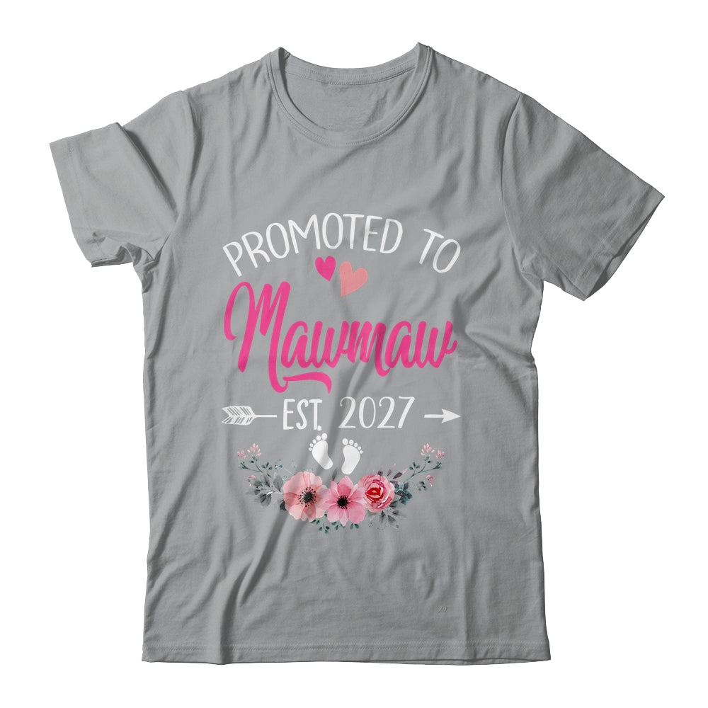 Promoted To Mawmaw Est 2027 Mothers Day First Time Shirt & Tank Top | siriusteestore