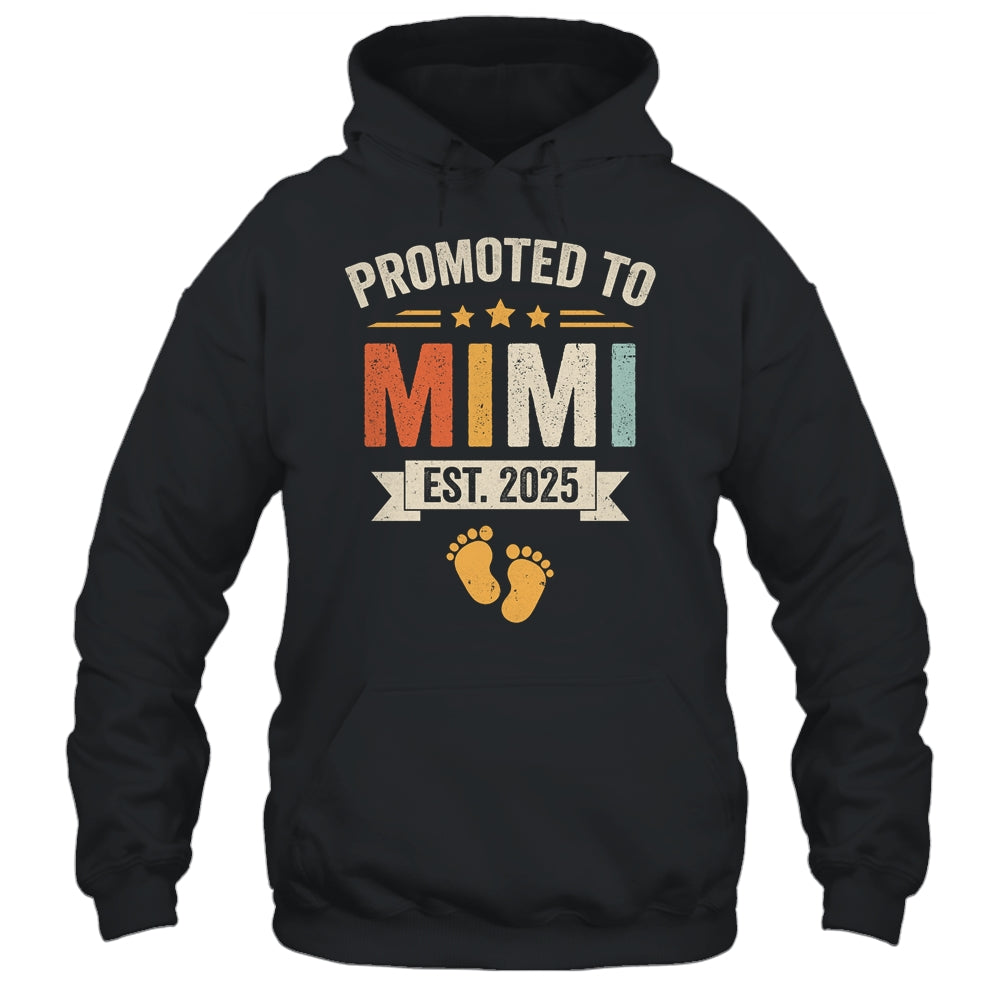Promoted To Mimi 2025 Retro Soon To Be Mimi Est 2025 Shirt & Hoodie | siriusteestore
