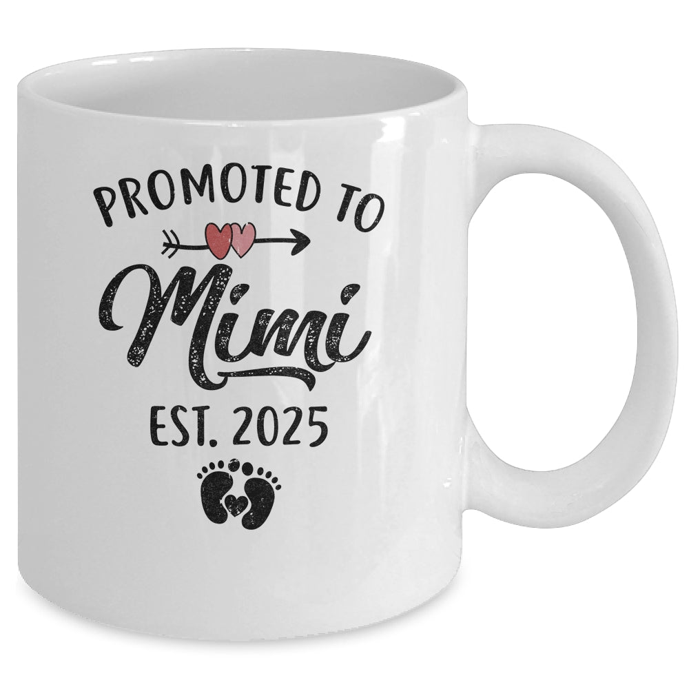 Promoted To Mimi Est 2025 First Time Mothers Day Mug | siriusteestore