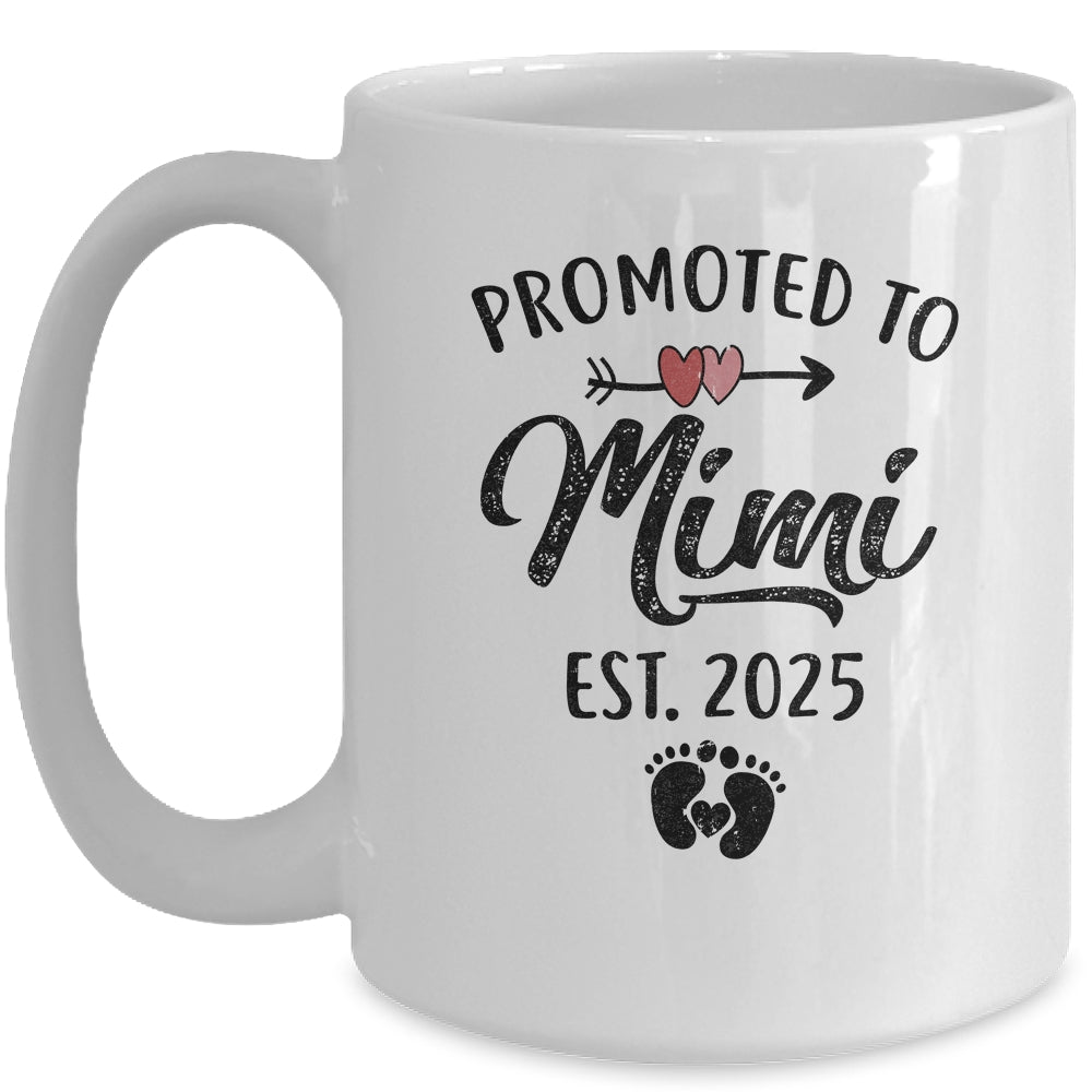 Promoted To Mimi Est 2025 First Time Mothers Day Mug | siriusteestore