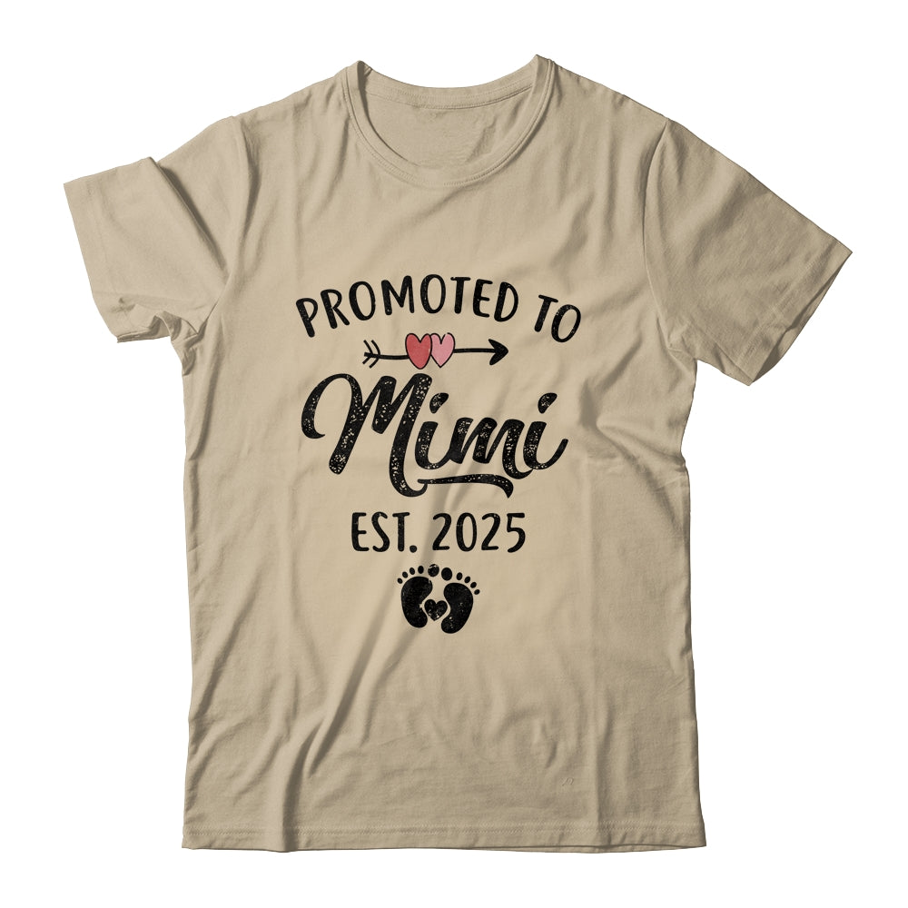 Promoted To Mimi Est 2025 First Time Mothers Day Shirt & Tank Top | siriusteestore