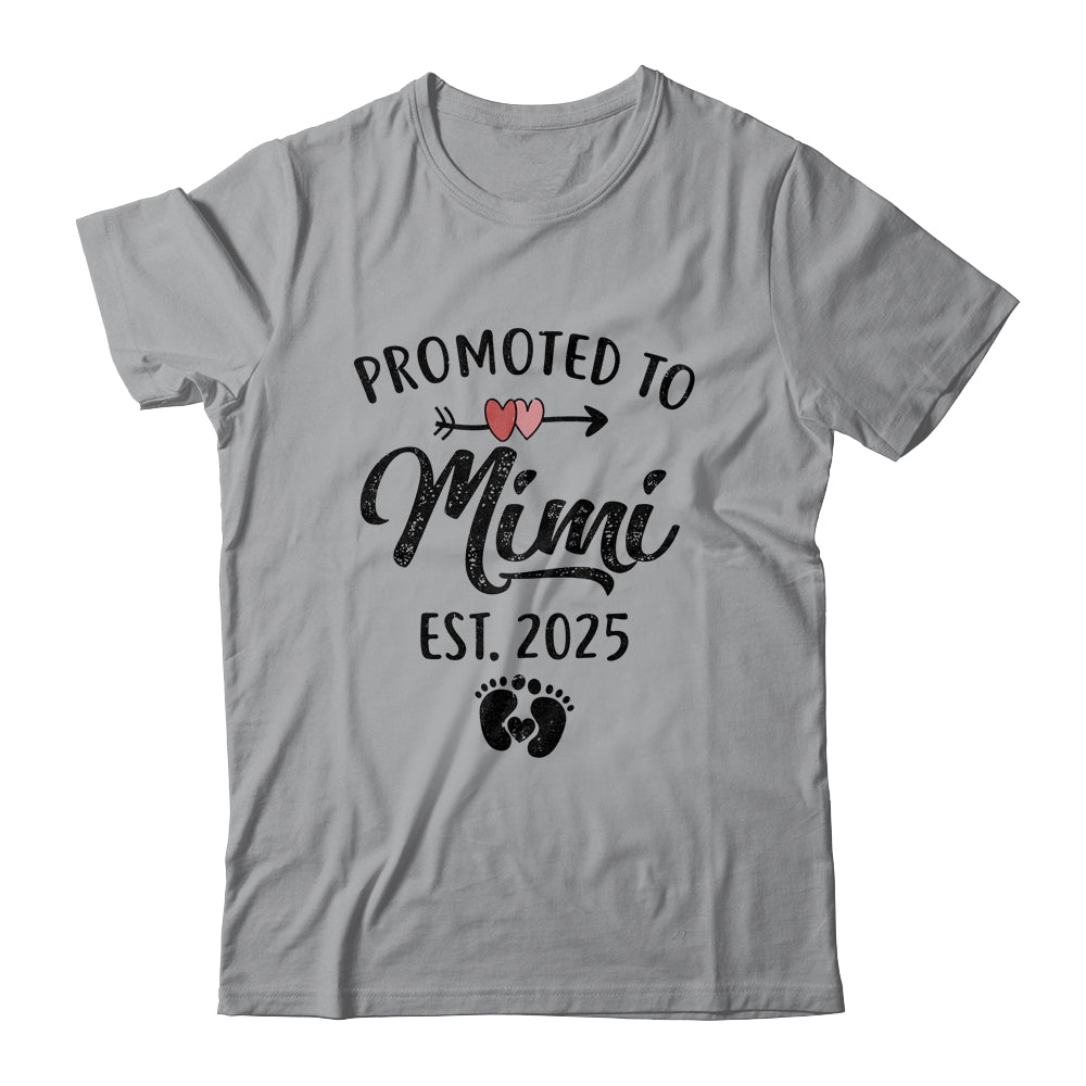 Promoted To Mimi Est 2025 First Time Mothers Day Shirt & Tank Top | siriusteestore