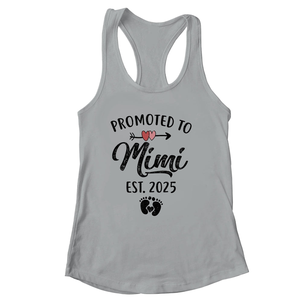 Promoted To Mimi Est 2025 First Time Mothers Day Shirt & Tank Top | siriusteestore
