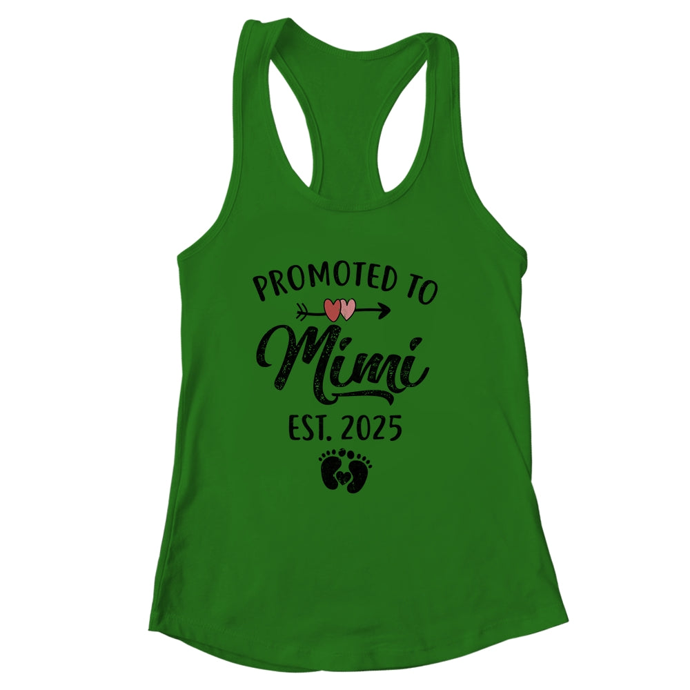 Promoted To Mimi Est 2025 First Time Mothers Day Shirt & Tank Top | siriusteestore