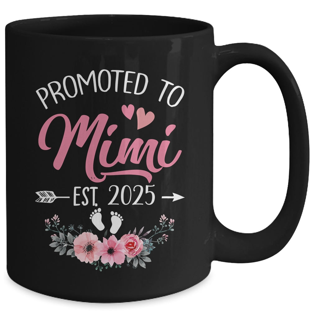 Promoted To Mimi Est 2025 Mothers Day First Time Mug | siriusteestore