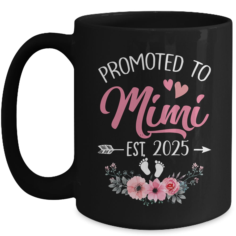 Promoted To Mimi Est 2025 Mothers Day First Time Mug | siriusteestore