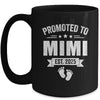 Promoted To Mimi Est 2025 Mothers Day First Time New Mimi Mug | siriusteestore