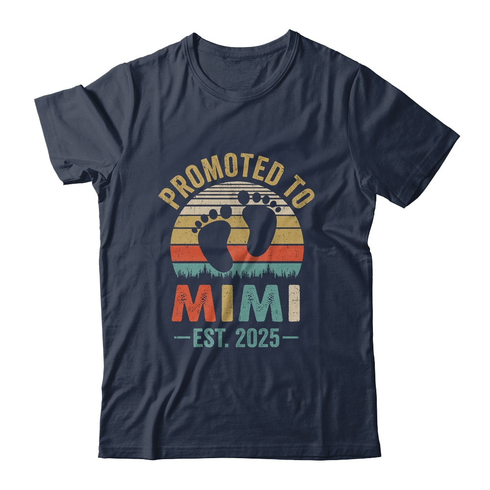 Promoted To Mimi Est 2025 Mothers Day Vintage Shirt & Tank Top | siriusteestore