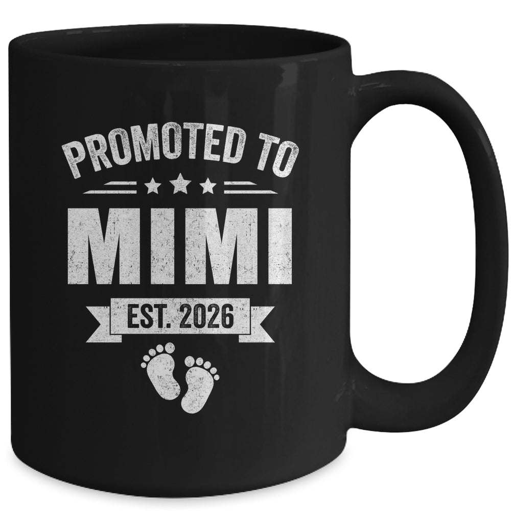 Promoted To Mimi Est 2026 Mothers Day First Time New Mimi Mug | siriusteestore
