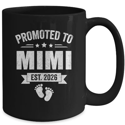Promoted To Mimi Est 2026 Mothers Day First Time New Mimi Mug | siriusteestore