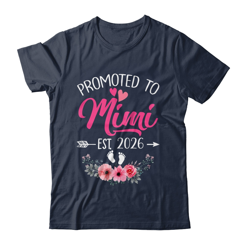 Promoted To Mimi Est 2026 Mothers Day First Time Shirt & Tank Top | siriusteestore