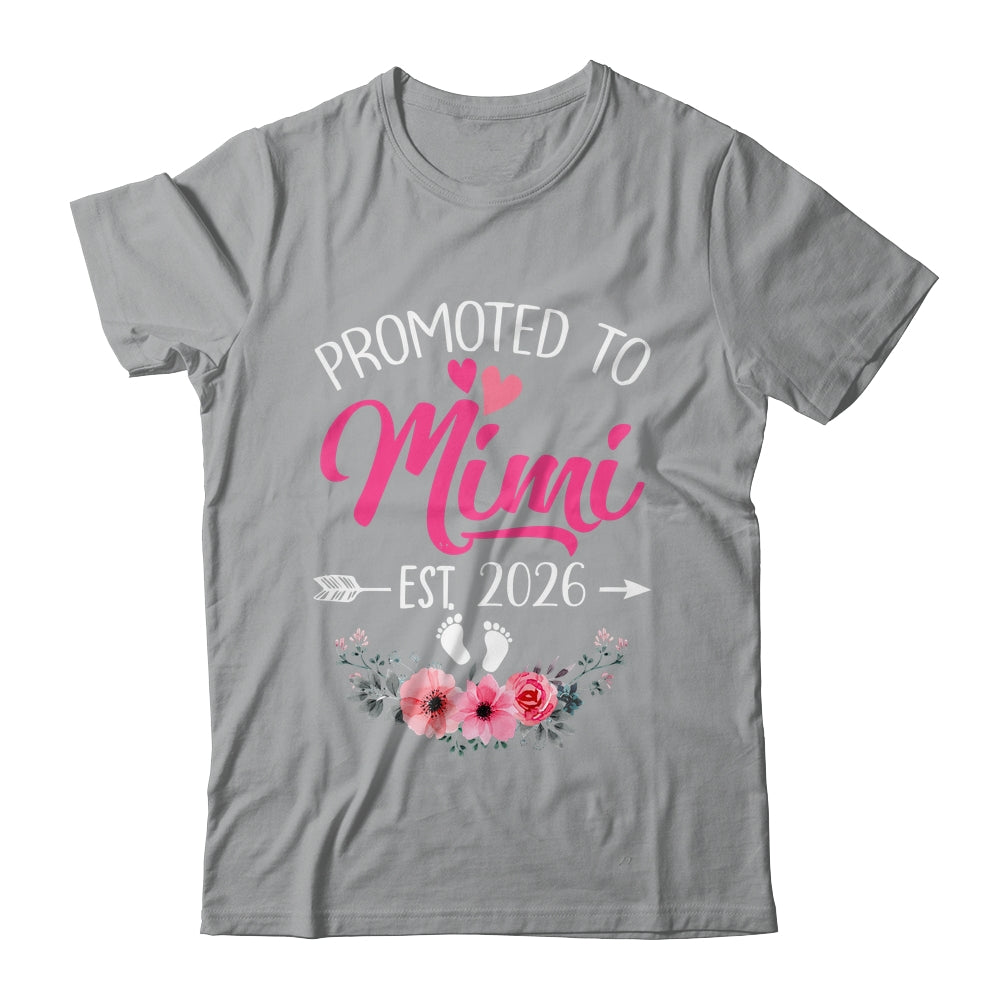 Promoted To Mimi Est 2026 Mothers Day First Time Shirt & Tank Top | siriusteestore