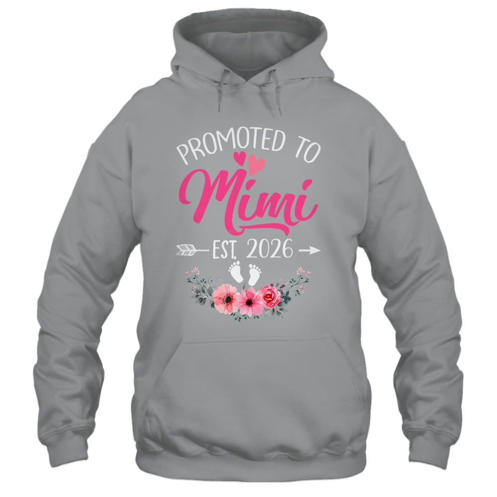 Promoted To Mimi Est 2026 Mothers Day First Time Shirt & Tank Top | siriusteestore