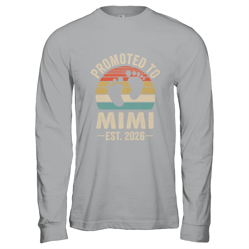 Promoted To Mimi Est 2026 Mothers Day Vintage Shirt & Hoodie | siriusteestore