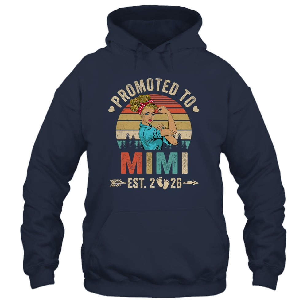 Promoted To Mimi Est 2026 Retro First Time Mimi Shirt & Tank Top | siriusteestore
