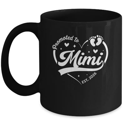 Promoted To Mimi Est 2026 Soon To Be New Grandmom Heart Mug | siriusteestore