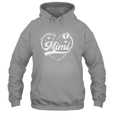 Promoted To Mimi Est 2026 Soon To Be New Grandmom Heart Shirt & Tank Top | siriusteestore