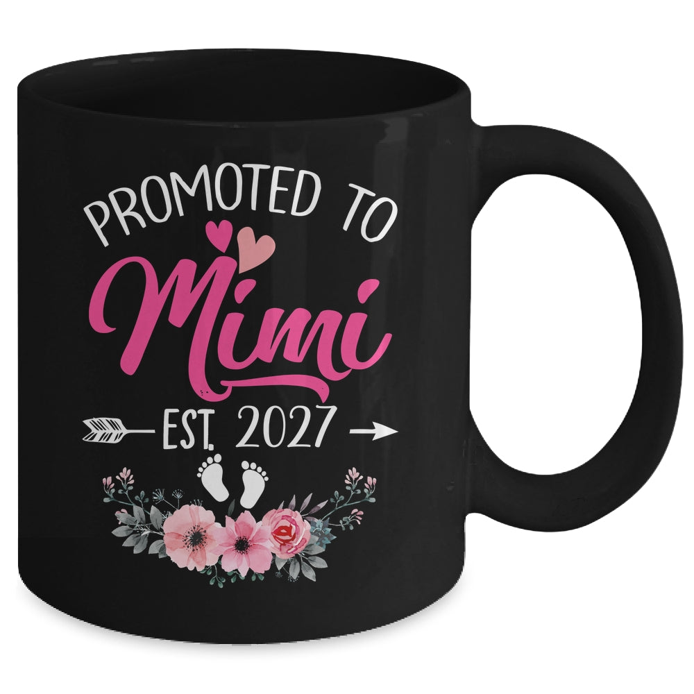 Promoted To Mimi Est 2027 Mothers Day First Time Mug | siriusteestore