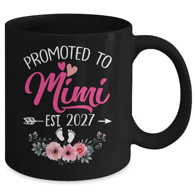 Promoted To Mimi Est 2027 Mothers Day First Time Mug | siriusteestore