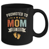 Promoted To Mom 2025 Retro Soon To Be Mom Est 2025 Mug | siriusteestore
