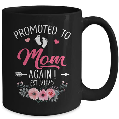 Promoted To Mom Again Est 2025 Mothers Day Mug | siriusteestore