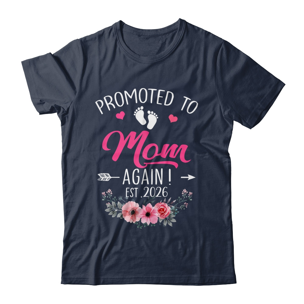 Promoted To Mom Again Est 2026 Mothers Day Shirt & Tank Top | siriusteestore