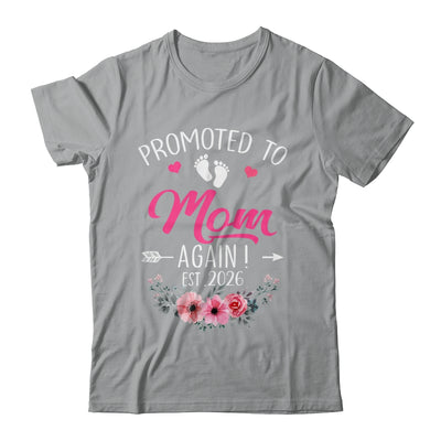 Promoted To Mom Again Est 2026 Mothers Day Shirt & Tank Top | siriusteestore
