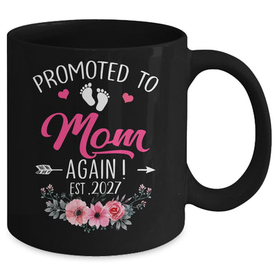 Promoted To Mom Again Est 2027 Mothers Day Mug | siriusteestore