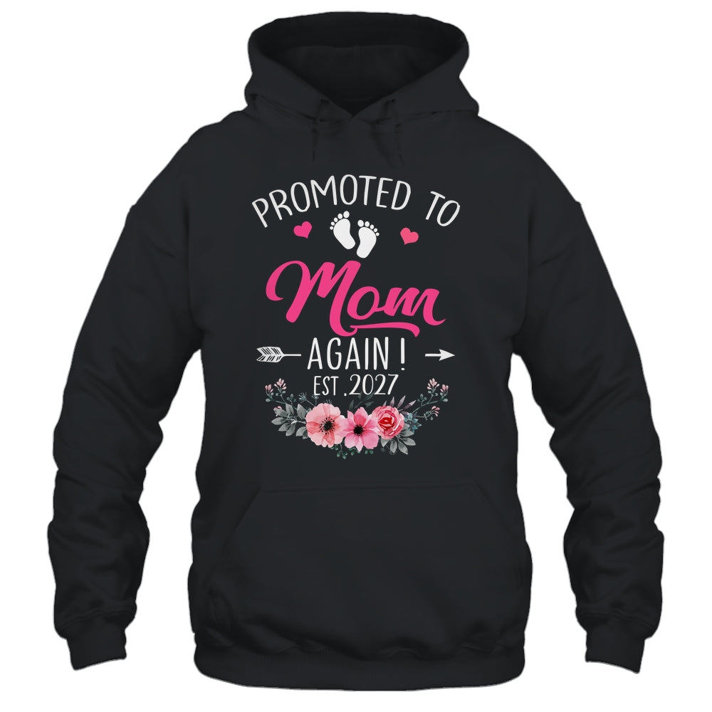 Promoted To Mom Again Est 2027 Mothers Day Shirt & Tank Top | siriusteestore