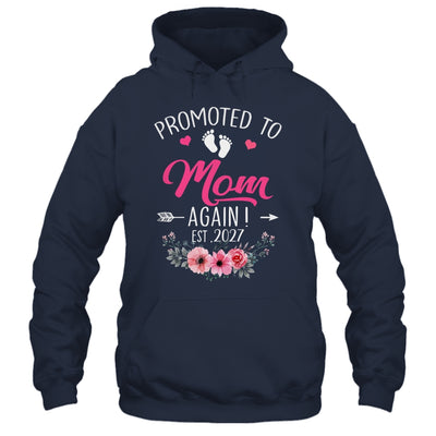 Promoted To Mom Again Est 2027 Mothers Day Shirt & Tank Top | siriusteestore