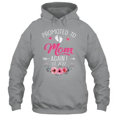 Promoted To Mom Again Est 2027 Mothers Day Shirt & Tank Top | siriusteestore