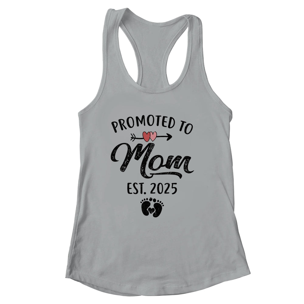 Promoted To Mom Est 2025 First Time Mothers Day Shirt & Tank Top | siriusteestore