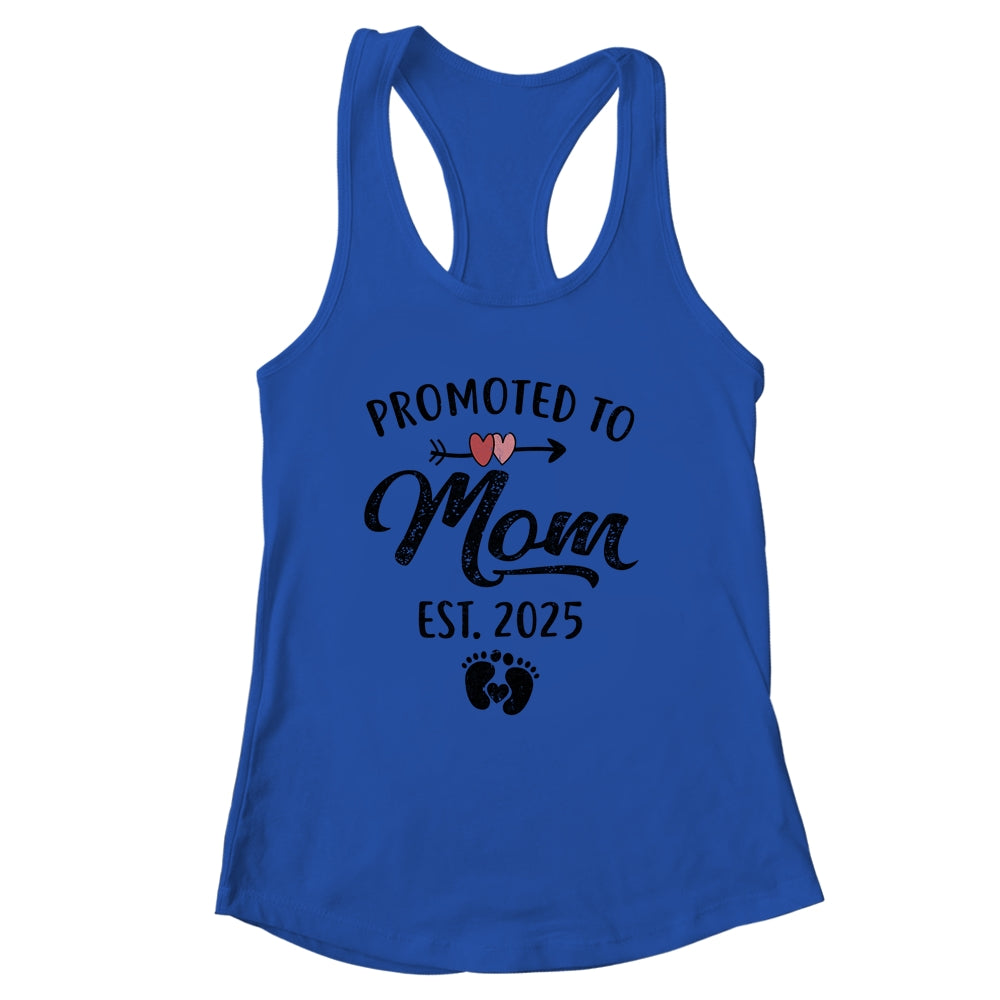 Promoted To Mom Est 2025 First Time Mothers Day Shirt & Tank Top | siriusteestore