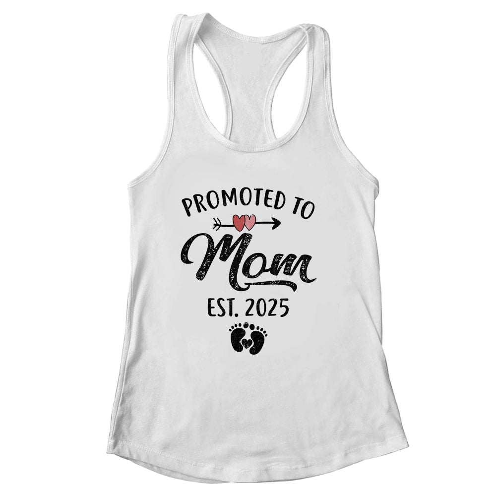 Promoted To Mom Est 2025 First Time Mothers Day Shirt & Tank Top | siriusteestore