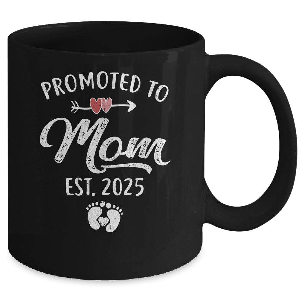 Promoted To Mom Est 2025 Funny First Time Mothers Day Mug | siriusteestore