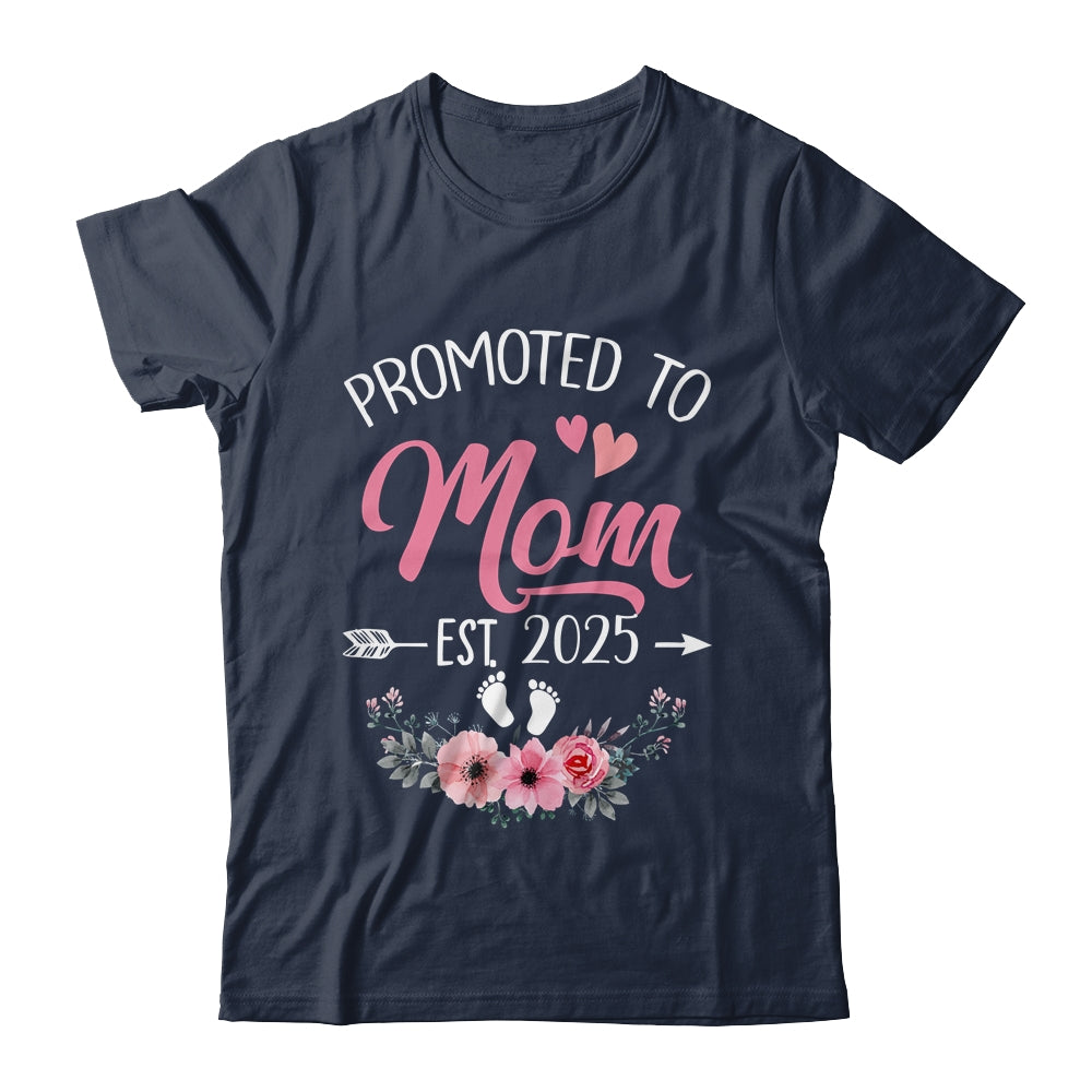 Promoted To Mom Est 2025 Mothers Day First Time Shirt & Tank Top | siriusteestore