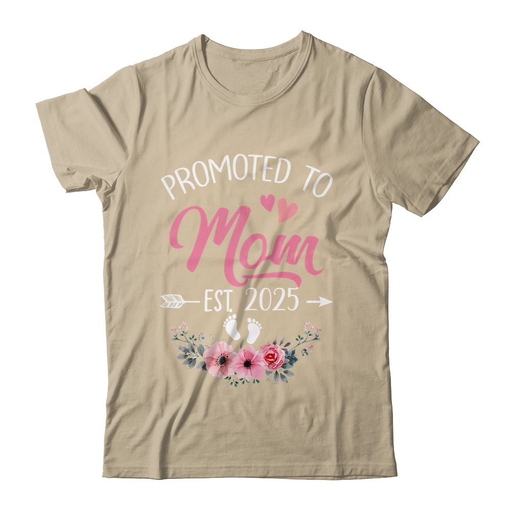 Promoted To Mom Est 2025 Mothers Day First Time Shirt & Tank Top | siriusteestore