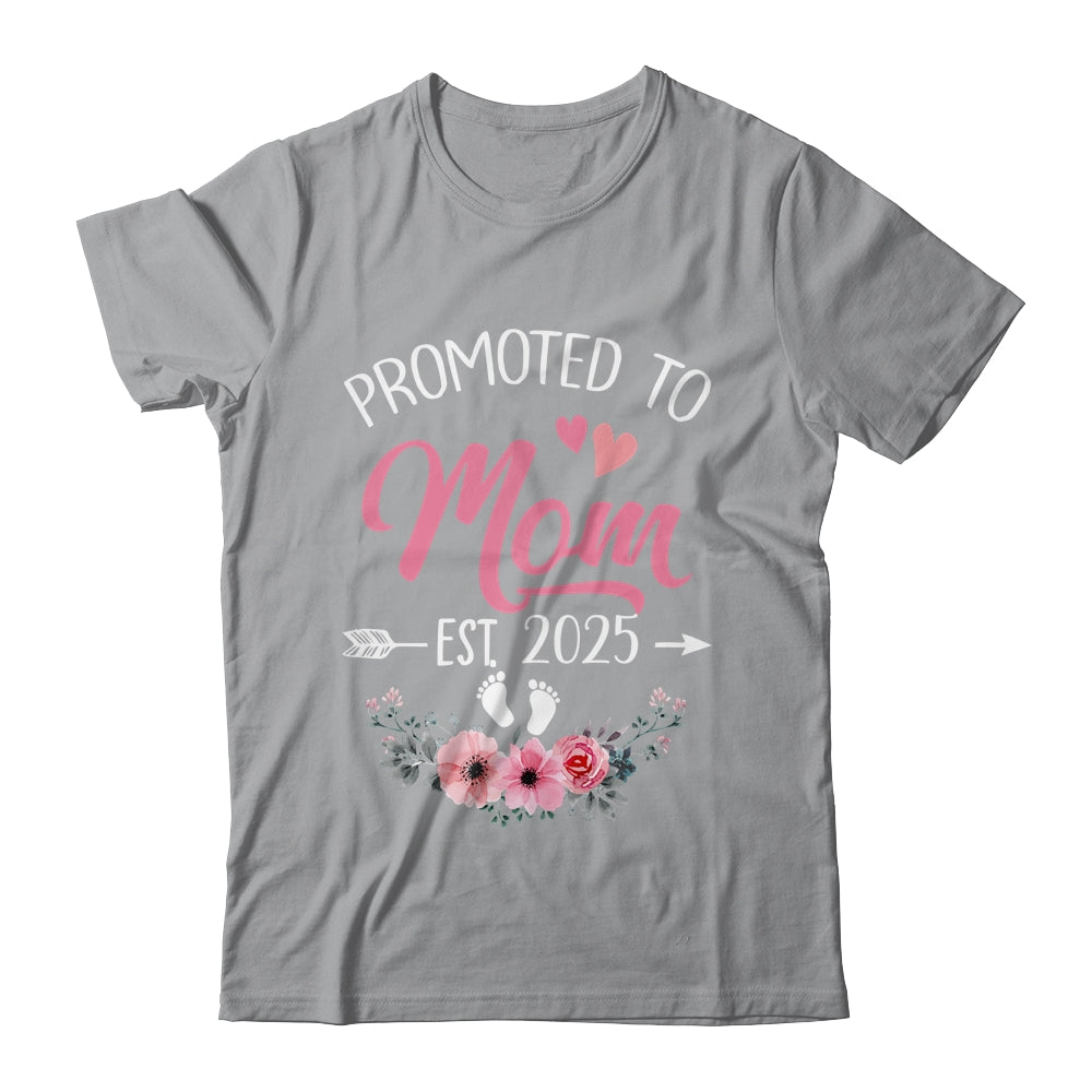 Promoted To Mom Est 2025 Mothers Day First Time Shirt & Tank Top | siriusteestore