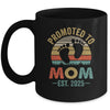 Promoted To Mom Est 2025 Mothers Day Vintage Mug | siriusteestore