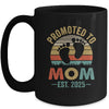 Promoted To Mom Est 2025 Mothers Day Vintage Mug | siriusteestore